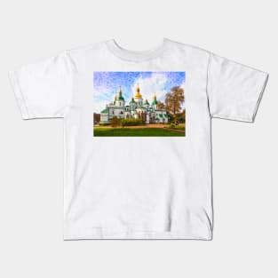 St Sofia&#39;s Cathedral, Kiev Kids T-Shirt